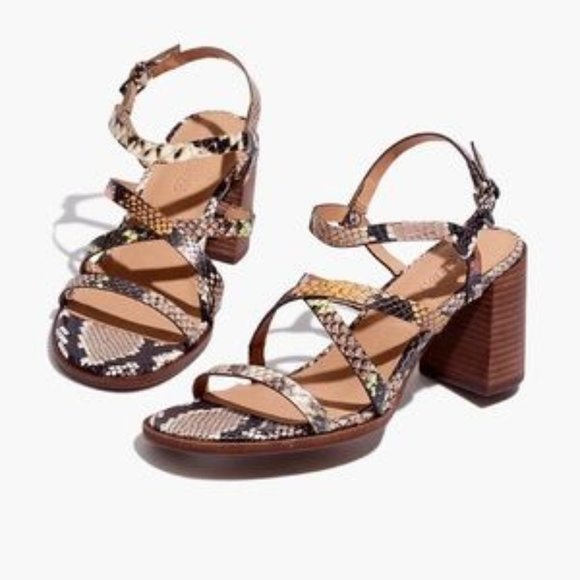 Madewell Shoes - Madewell edie sandal snake embossed leather